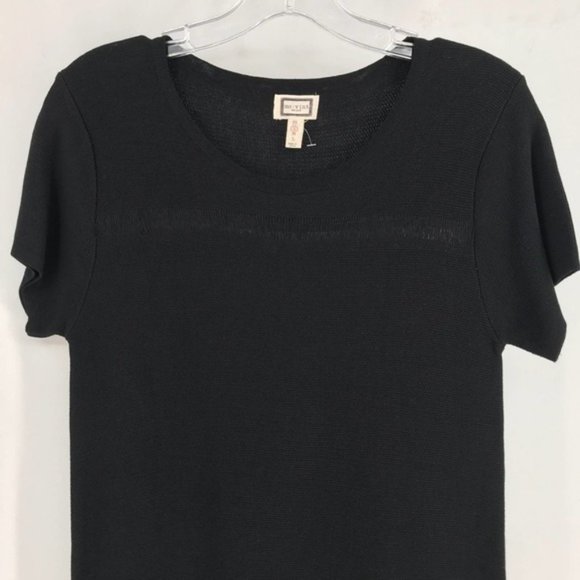 mo : vint Black Shirt Dress with Detail at Hem - Picture 3 of 6